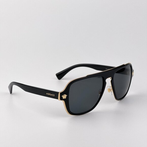 Versace Women’s Sunglasses – Black Aviator Frame | VE2199 100281 - Picture 7 of 12